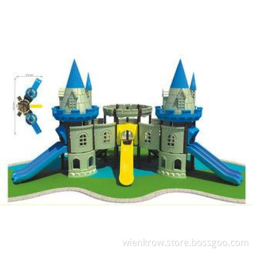 Wooden and Engineering Plastic Kids Castle Playground for L